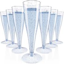 Taças de champanhe JOLLY CHEF, pacote com 100, descartáveis, 130 ml, azuis Taças de champanhe JOLLY CHEF, pacote com 100, descartáveis, 130 ml, azuis