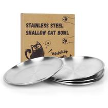 Taças de comida para gatos Petdream em aço inoxidável, pacote com 4 unidades de 200 ml Taças de comida para gatos Petdream em aço inoxidável, pacote com 4 unidades de 200 ml