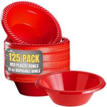 Taças de festa descartáveis 1 InTheHome, plástico vermelho, 350 ml (pacote com 125)