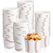 Taças de lanche descartáveis para festas de beisebol, copos de papel de 250 ml (50 unidades)