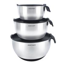 Taças de mistura AVACRAFT em aço inoxidável com tampas 1,5/3/5 L Taças de mistura AVACRAFT em aço inoxidável com tampas 1,5/3/5 L