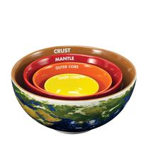 Taças de nidificação The Coop Earth Cross Section Ceramic 120ml-1,4L Taças de nidificação The Coop Earth Cross Section Ceramic 120ml-1,4L