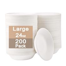 Taças de papel compostáveis SUPERNAL 24 onças (200 unidades)