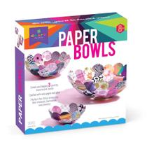 Taças de papel Craft-tastic Kit de artesanato para fabricação de tigelas DIY para crianças