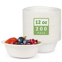 Taças de papel Cxsel, 12 onças, descartáveis, pesadas, pacote com 200 Taças de papel Cxsel, 12 onças, descartáveis, pesadas, pacote com 200