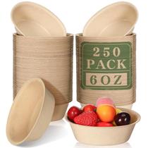 Taças de papel descartáveis Dandat 180mL, pacote 250 para sorvete