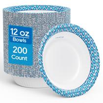 Taças de papel descartáveis MUCHII 350mL 200 unidades 12 onças