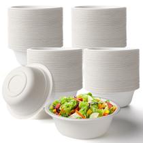 Taças de papel descartáveis Potchen 350 ml brancas, pacote com 300