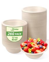 Taças de papel Dynta 260 unidades, 350 ml, compostáveis, ecológicas Taças de papel Dynta 260 unidades, 350 ml, compostáveis, ecológicas