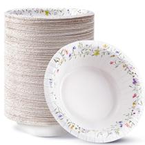 Taças de papel HOMIX com estampa floral 350 ml (125 unidades)