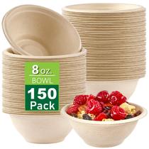 Taças de papel Ocmoiy Bulk 150Pk. Tigela de comida compostável de 240 mL Taças de papel Ocmoiy Bulk 150Pk. Tigela de comida compostável de 240 mL