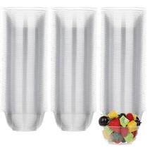 Taças de plástico descartáveis MOACOCK de 8 onças (240 mL), 100 unidades transparentes