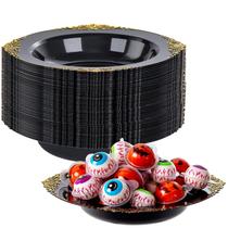 Taças de plástico Joyido 350 ml, ouro preto, descartáveis, 100 unidades Taças de plástico Joyido 350 ml, ouro preto, descartáveis, 100 unidades