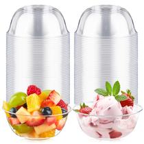 Taças de plástico Qeirudu 300ml Small Clear, 60 unidades descartáveis Taças de plástico Qeirudu 300ml Small Clear, 60 unidades descartáveis