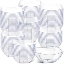 Taças de servir de plástico Sliner 100 unidades de 240 ml para festas transparentes Taças de servir de plástico Sliner 100 unidades de 240 ml para festas transparentes