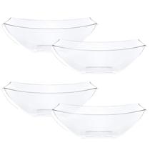 Taças de servir descartáveis PLASTICPRO 946mL Crystal Clear x4 Taças de servir descartáveis PLASTICPRO 946mL Crystal Clear x4