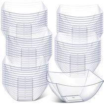 Taças de servir descartáveis Tanlade, 50 unidades, 240 ml, plástico transparente Taças de servir descartáveis Tanlade, 50 unidades, 240 ml, plástico transparente