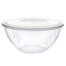 Taças de servir PLASTICPRO descartáveis 4x150mL com tampas transparentes Taças de servir PLASTICPRO descartáveis 4x150mL com tampas transparentes