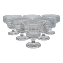 Taças de Sobremesa de Vidro Incolor Conjunto 6 Unidades Taças de Sobremesa de Vidro Incolor Conjunto 6 Unidades