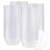 Taças de sobremesa PLASTICPRO, plástico rígido, 180 ml, pacote transparente com 200
