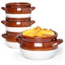 Taças de sopa Vumdua French Onion 480 ml, conjunto de 4 em cerâmica