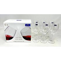Taças de Vinho Bohemia Royal Cristal Titanium Selection 6 pçs 580 ml.