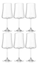 Taças De Vinho E Água Cristal 460ml Com Titânio Pleasure 6pç Taças De Vinho E Água Cristal 460ml Com Titânio Pleasure 6pç
