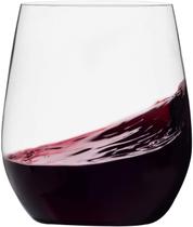 Taças de vinho Munfix Plastic Stemless 12 onças, pacote com 48 unidades transparentes