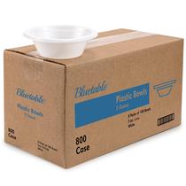 Taças descartáveis Bluetable 150 ml de plástico branco (800 unidades)