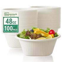 Taças descartáveis Homestockplus 1400mL compostáveis pacote de 100