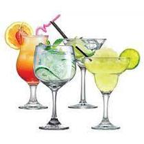Taças Drink's (gin. Martini. Cocktail. Margarita) Kit Com 4 - Ruvolo