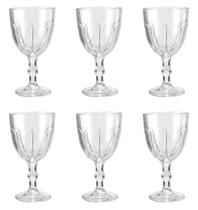 Taças goblet vidro 310ml - elegância e versatilidade - 6 unidades