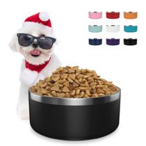 Taças para cães LIHONG em aço inoxidável para cães pequenos e médios de 40 onças Taças para cães LIHONG em aço inoxidável para cães pequenos e médios de 40 onças