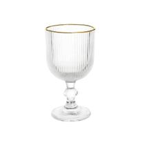 Taças Versalhes Gold 340ml Jogo com 6 Taças de Vidro Elegantes Resistentes Ideal Servir Vinhos Sucos Drinks Sobremesas Taças Versalhes Gold 340ml Jogo com 6 Taças de Vidro Elegantes Resistentes Ideal Servir Vinhos Sucos Drinks Sobremesas