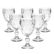 Taças Vidro Diamond Transparente Brilhante