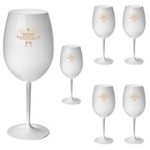 Taças Vinho Acrílico 600ml Boas Festas Taça Vinho 6pçs Taças Vinho Acrílico 600ml Boas Festas Taça Vinho 6pçs