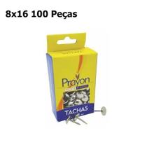 Tacha Ferro Niquelado 8 X 16 100 Peças - Prayon Tacha Ferro Niquelado 8 X 16 100 Peças - Prayon