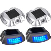 Tacha Solar Olho de Gato Refletiva Sinalizaçao Viaria Kit 4 Uni Estrada Rodovia Obra Segurança Transito Veiculo Tacha Solar Olho de Gato Refletiva Sinalizaçao Viaria Kit 4 Uni Estrada Rodovia Obra Segurança Transito Veiculo