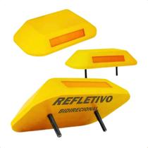 Tachão Bidirecional Amarelo 25 x 15 x 5 cm para Sinalização, Organização e Segurança de Vias Tachão Bidirecional Amarelo 25 x 15 x 5 cm para Sinalização, Organização e Segurança de Vias