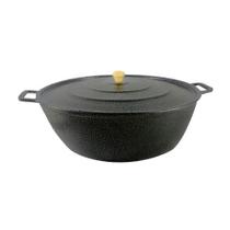 Tacho Alumínio Fundido Craqueado 35CM 6,5L para Restaurante Preto Diviforte Tacho Alumínio Fundido Craqueado 35CM 6,5L para Restaurante Preto Diviforte