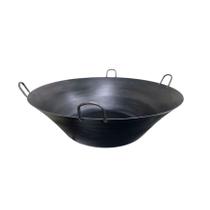 Tacho Beira Alta Preto Aço Carbono 80 Litros 91,5cm Diâmetro Tacho Beira Alta Preto Aço Carbono 80 Litros 91,5cm Diâmetro