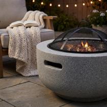 Tacho Braseiro Grande 60cm Churrasqueira Metal Lareira Portátil Inverno Terraço Decoração Área Lazer