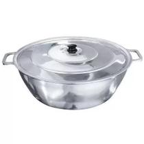 Tacho De Alumínio Batido Polido Para Fritura Nº32 6,2 LITROS