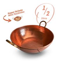 Tacho de cobre ½ Litro com Alças de Bronze Tacho de cobre ½ Litro com Alças de Bronze