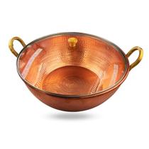 Tacho de cobre 10 Litros (Tampa de Vidro)