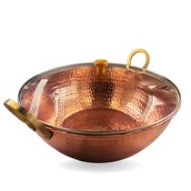 Tacho de cobre 12 Litros (Tampa de Vidro)