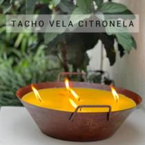 Tacho De Ferro Com Vela De Citronela G