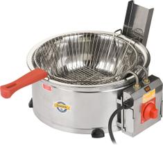 Tacho de Fritura Elétrico 7,5 Litros Bacia Inox Marchesoni Tacho de Fritura Elétrico 7,5 Litros Bacia Inox Marchesoni