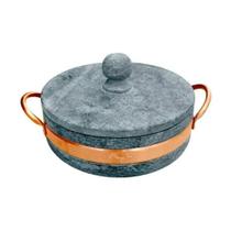 Tacho de Pedra Sabão com Alça de Cobre 2,0 Litros Tacho de Pedra Sabão com Alça de Cobre 2,0 Litros