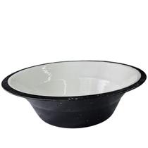 Tacho esmaltado branco 11l grande sem alça- ferro